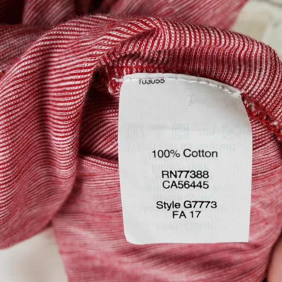 Madewell Heather  Knit Crew Neck Tee Burgundy Large - Picture 9 of 10